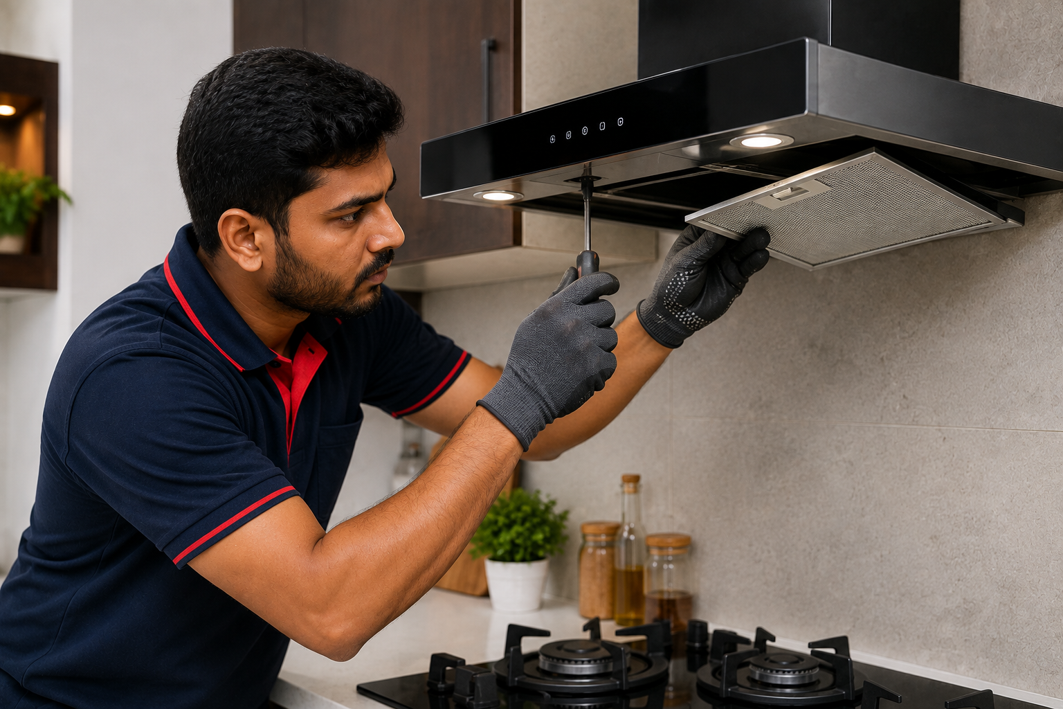 Kitchen chimney repair and service